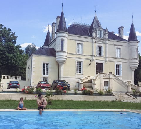 South facing terrace around the pool at your door step.