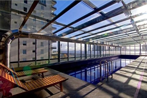 Indoor pool, a heated pool