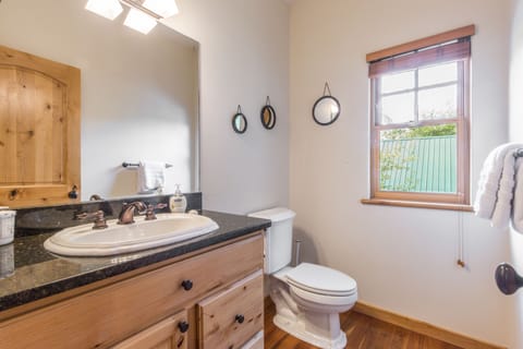 Bathtub, hair dryer, towels