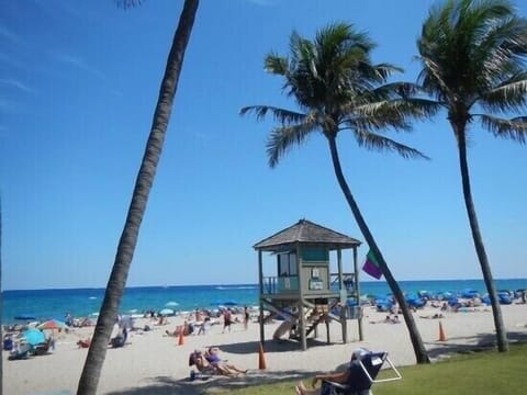 Beach nearby, sun loungers, beach towels