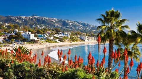 Laguna main Beach is a  4 minute drive 