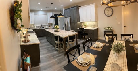 Part of kitchen and part of dining room