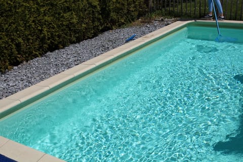 A heated pool