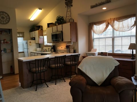 View from Living Room into Kitchen