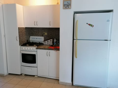 Fridge, microwave, oven, coffee/tea maker