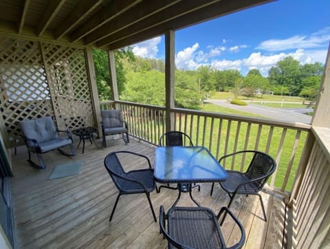 Private back patio fully furnished.