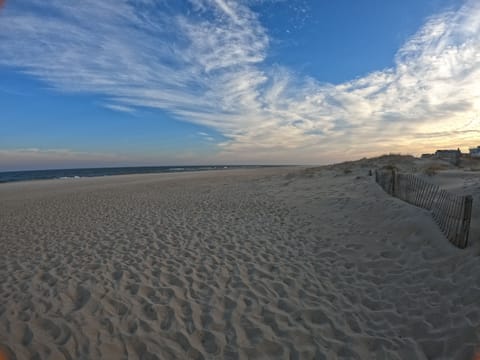 Beach nearby, sun loungers