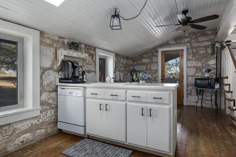 Refrigerator, Stove, Microwave, Oven (not pictured-on wall) and Dishwasher