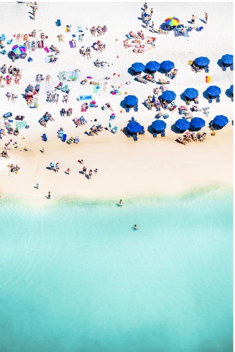 Sun loungers, beach towels