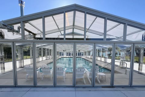 Indoor pool, a heated pool