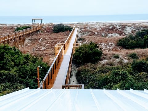 Spectacular view of the dunes and beach from the upper deck!