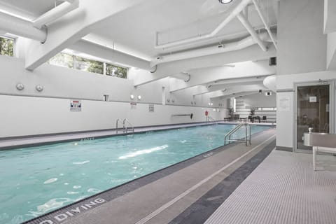 Indoor pool, a heated pool