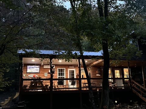 CABIN AT NIGHT