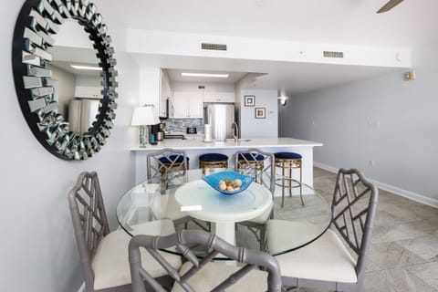 Dining area - Have your favorite meal on this stylish dinning table for five.