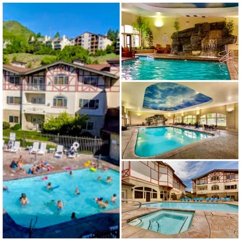 Indoor pool, outdoor pool