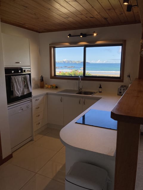 Well-equipped kitchen with a fabulous view