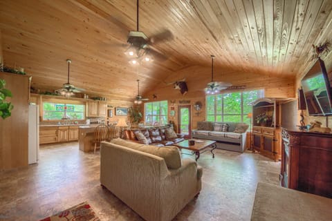 Texas Star living room and kitchen.