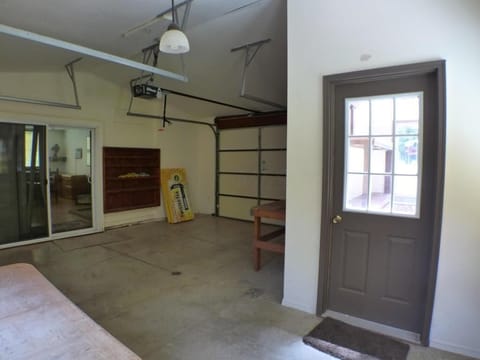 Garage in guest house.