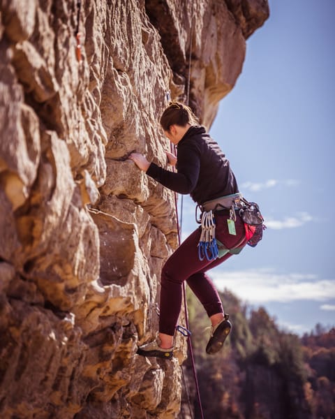 The Vail Valley offers some of the best rock climbing in North America.