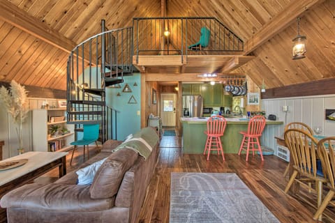 Living Room |  Queen-Sized Air Mattress Available