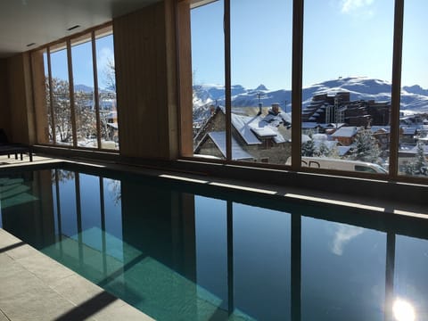 Indoor pool, a heated pool