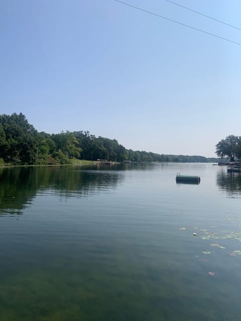 Beautiful, peaceful south lake! We have a pontoon boat available for rent!