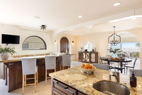 Ample counter space in the kitchen.
