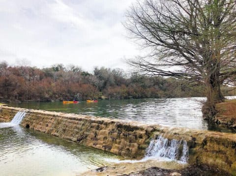 The Blanco River (walking distance)