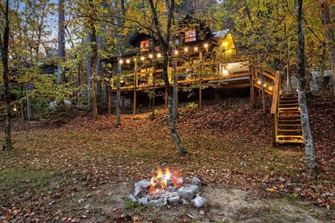 Twilight in the fall on the Little River