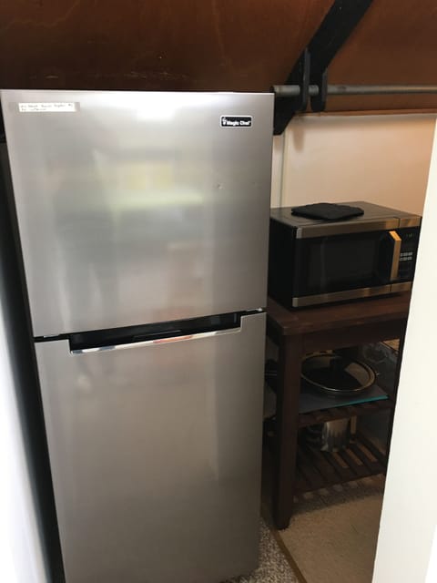 Fridge and microwave
