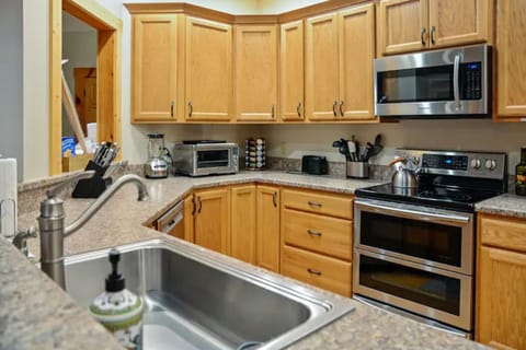 Spacious, fully stocked kitchen with everything you need for a great meal!
