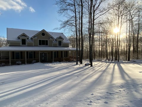 Mulligan Manor is magical in the winter.  Tons of space to play in the snow!