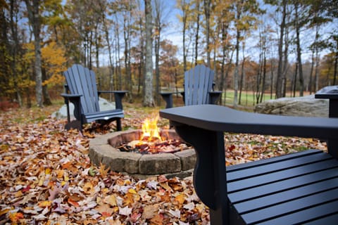 The fire pit overlooking the Lodestone golf course is perfect for s'mores!