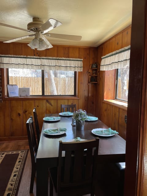 Dining table with 8 chairs and 2 benches