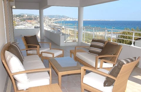 Penthouse 4.  The Main Terrace with panoramic sea views