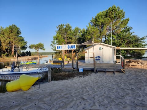 Beach nearby, sun loungers