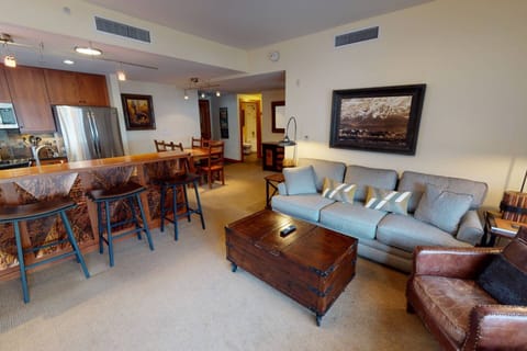 The western themed living space provides ample space for your group to gather and enjoy time together.