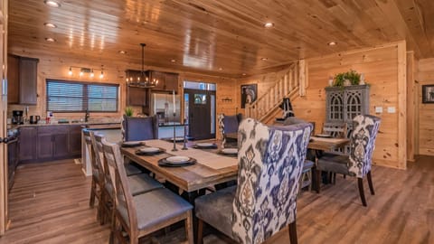 Two kitchen tables offering plenty of space for everyone!