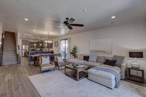 Common area has an open floor plan