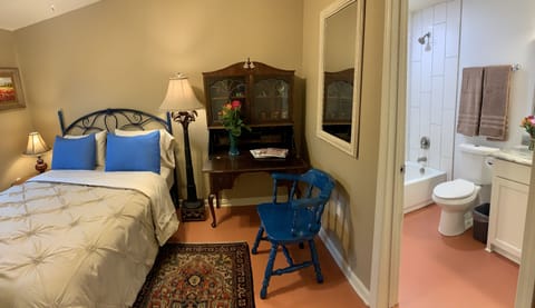 Master bedroom with enclosed bathroom