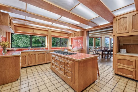 Kitchen - double sinks and gas cook top