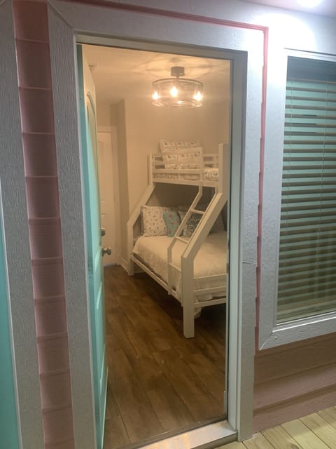 Second bedroom w/ full bed on the bottom. Sleeps 3. Views of the beach and bay. 