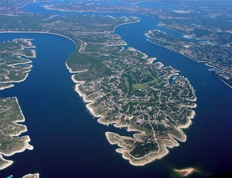 Birds eye view of Point Venture.