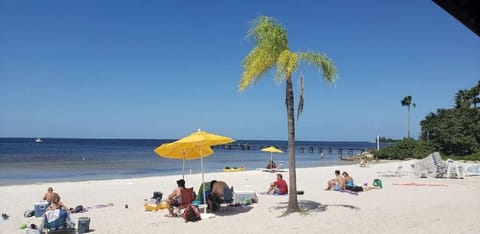 Beach | Beach nearby, sun loungers, beach towels