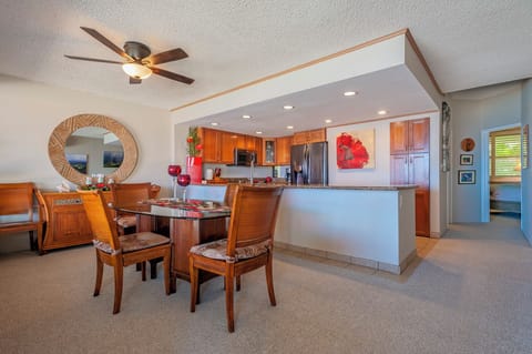 dining room, open to kitchen