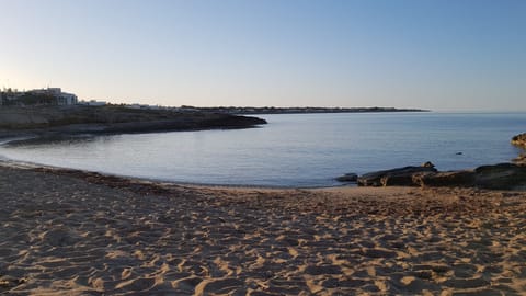 On the beach, beach towels