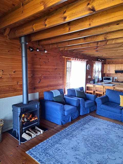 Living room with fireplace