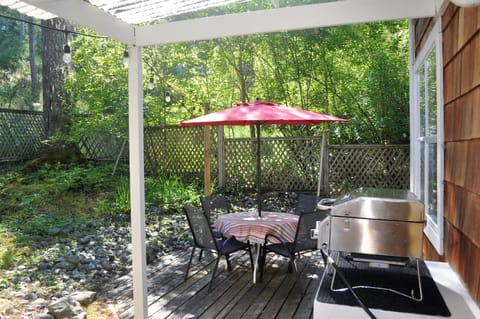 Back patio with bbq