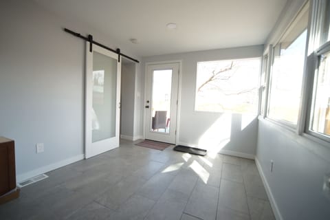 A great space to spread out for the work day or get your workout in!