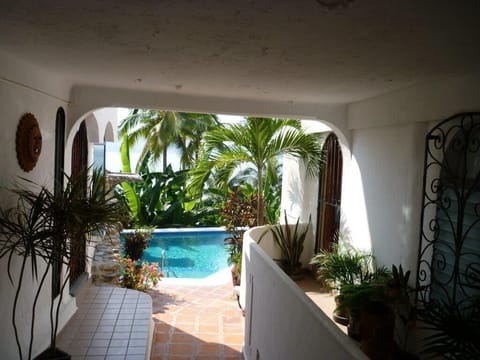 Walkway to the pool.